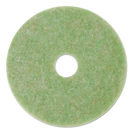 3M Low-Speed TopLine Autoscrubber Floor Pads 5000, 20in Dia, Grn/Amb, PK5 5000
